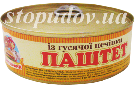 Паштет из гусиной печени ж/б, 0,24 кг