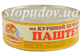 Паштет из куриной печени ж/б, 0,24 кг