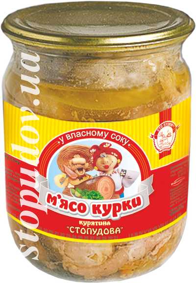 Тушенка куриная ст/б, 0,5 кг