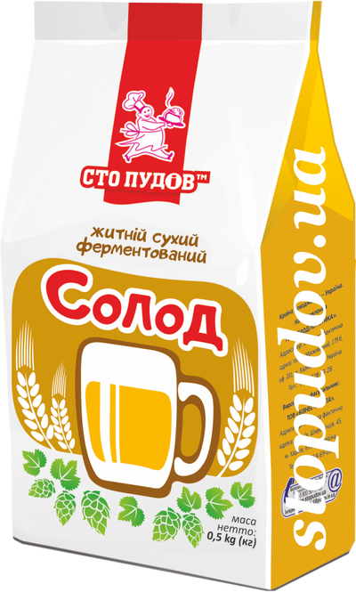 Солод житній — для домашнього хліба, квасу та випічки